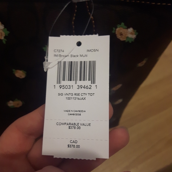 BNWT authentic coach tote bag - Picture 8 of 9